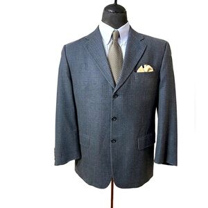 S. COHEN MENS DRESS BLAZER, AMAZING STYLE SIZE 42R WOOL & SILK BLEND.
